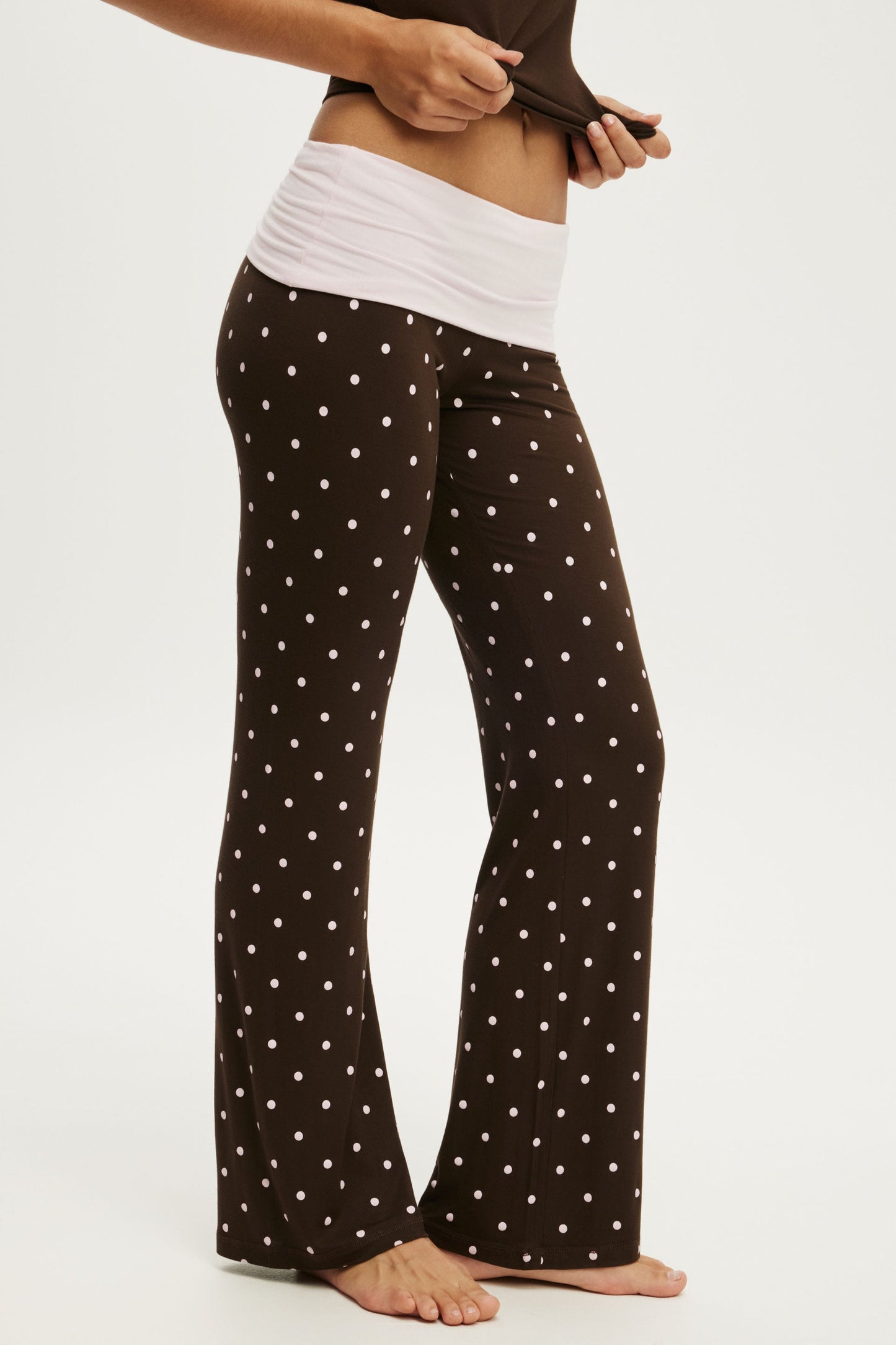 Airy Soft Roll Waist Pant