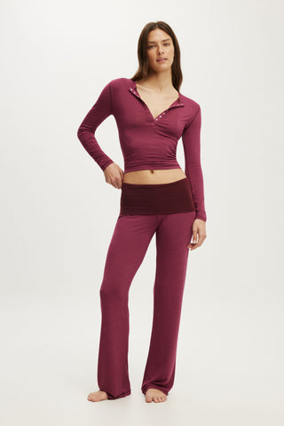 Airy Soft Roll Waist Pant
