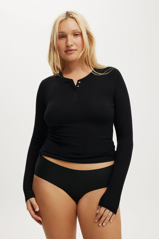 Sleep Recovery Henley Long Sleeve