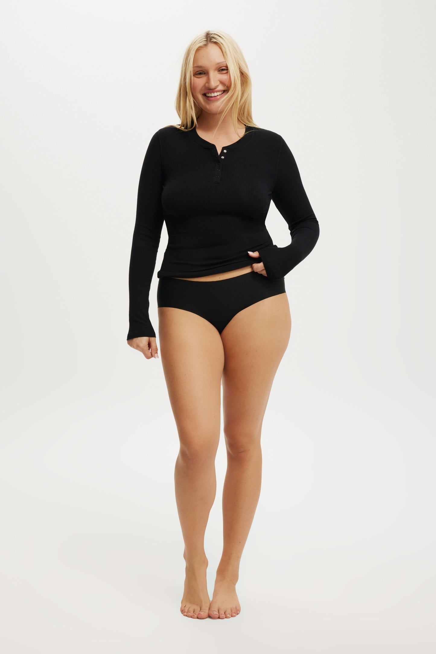Sleep Recovery Henley Long Sleeve