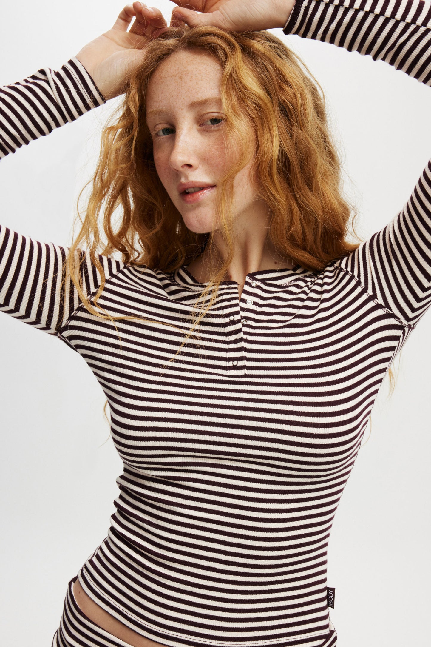 Airy Soft Henley Long Sleeve
