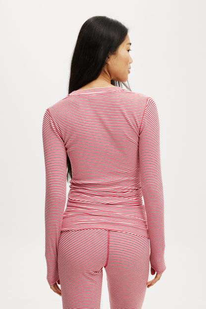 Sleep Recovery Henley Long Sleeve