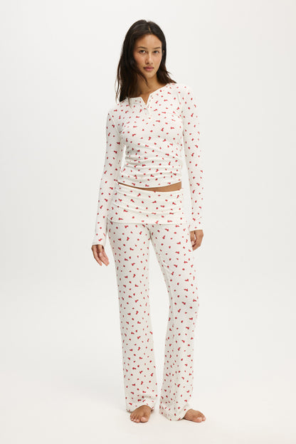 Sleep Recovery Henley Long Sleeve