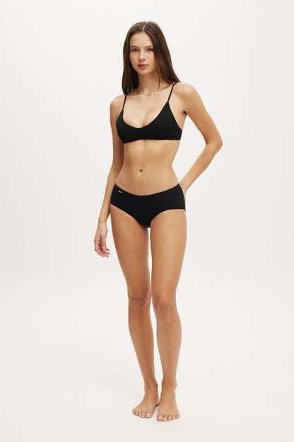 Organic Cotton Rib Boyleg Brief
