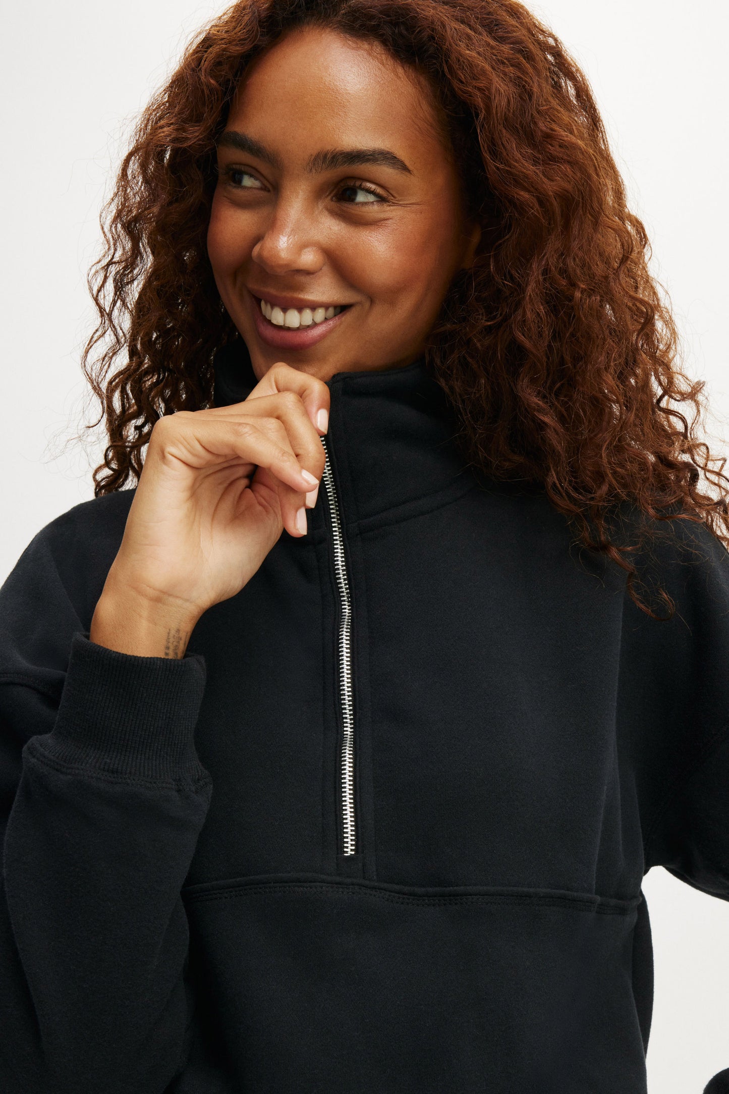 Plush Essential Half Zip Jumper