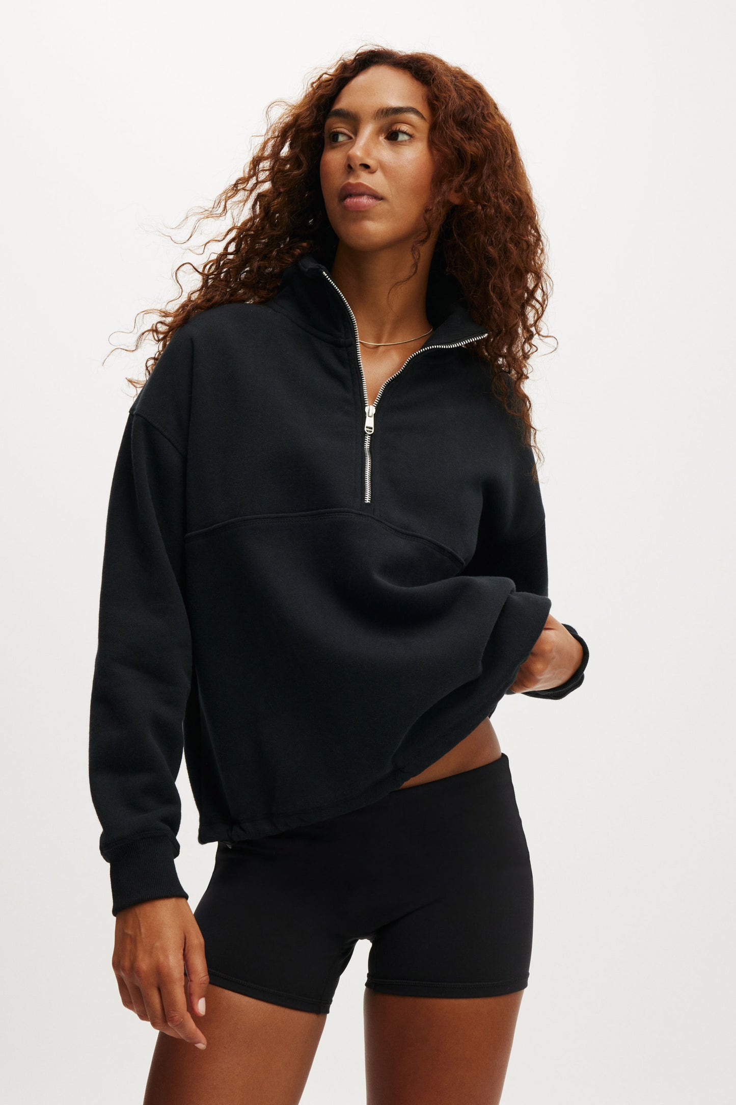 Plush Essential Half Zip Jumper