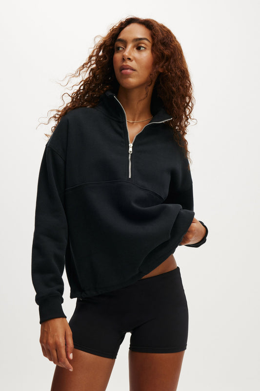 Plush Essential Half Zip Jumper