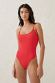 Thin Strap Low Scoop One Piece Cheeky