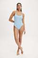 Thin Strap Low Scoop One Piece Cheeky