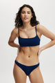 Straight Neck Crop Bikini Top