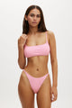 Straight Neck Crop Bikini Top