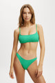 Straight Neck Crop Bikini Top