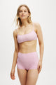 Straight Neck Crop Bikini Top