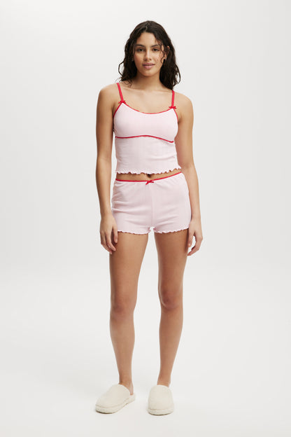 Pointelle Picot Sleep Top