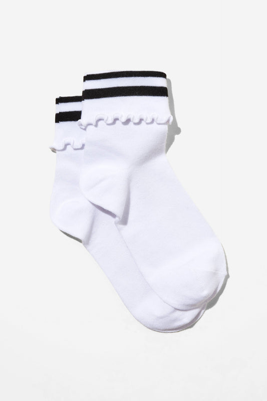 Active Folded Frill Sock
