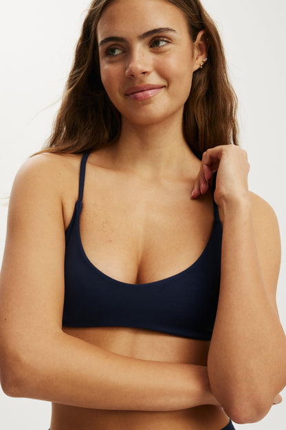 Ultra Soft Minimal Strappy Crop