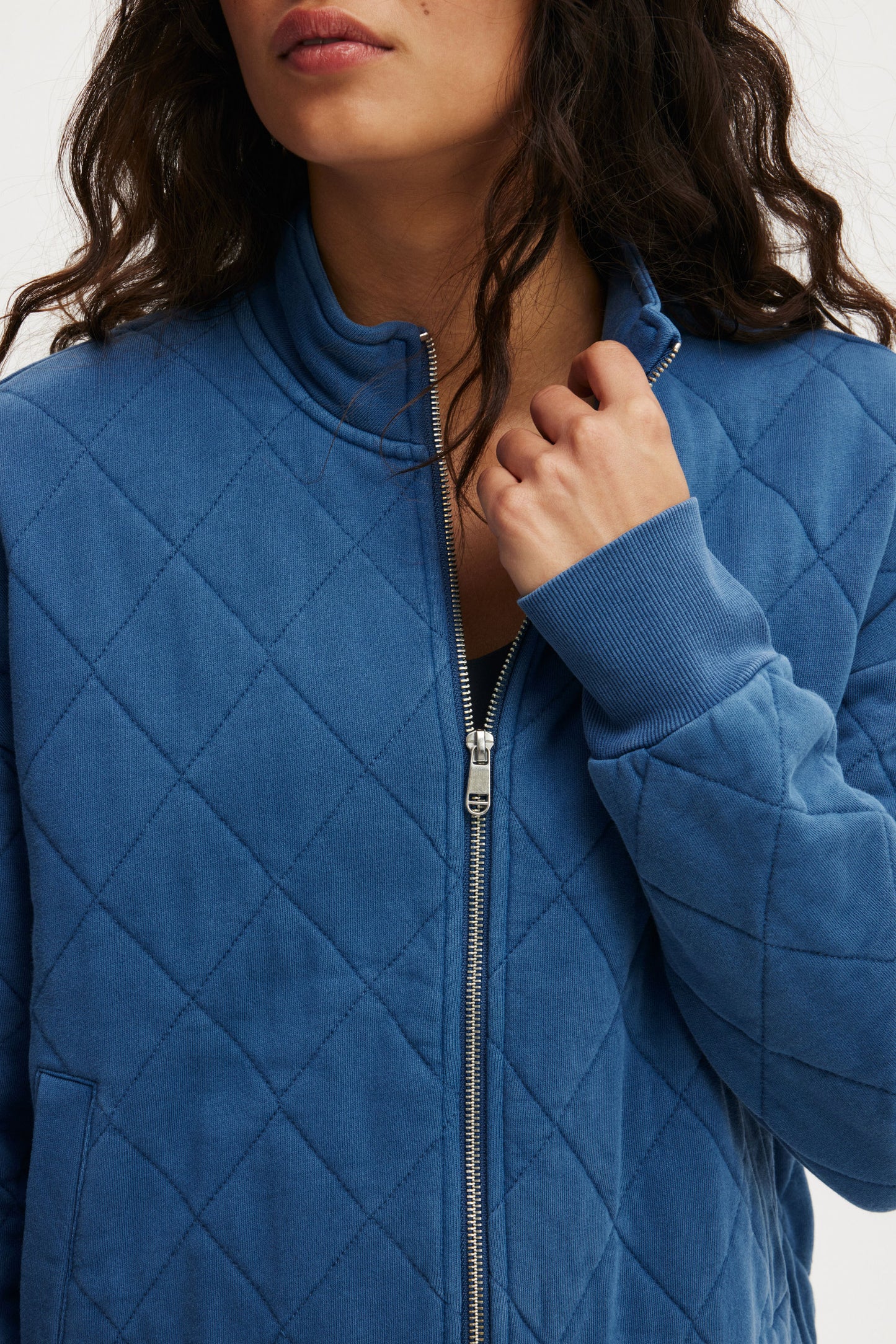 Active Quilted Zip Through