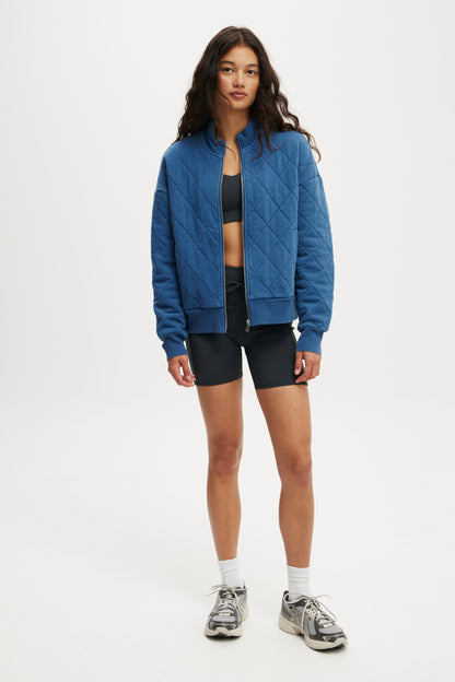 Active Quilted Zip Through