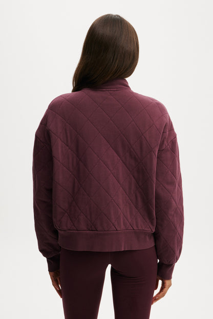 Active Quilted Zip Through