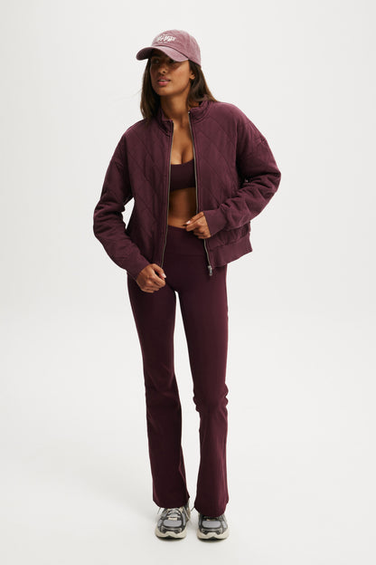 Active Quilted Zip Through