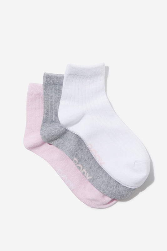 Body Mid Crew Socks 3Pk