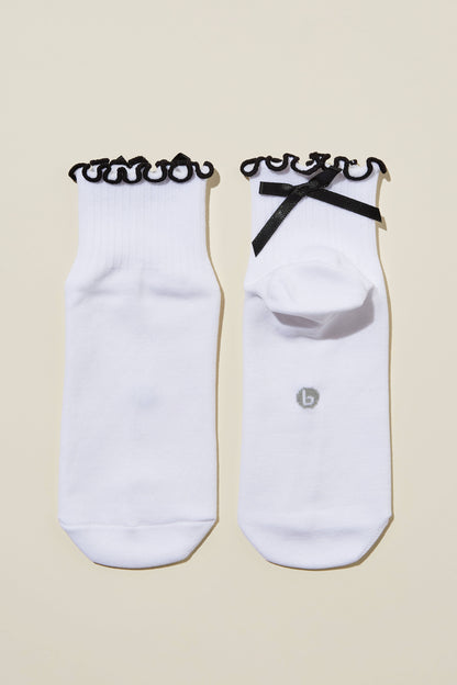 Active Frill Bow Sock