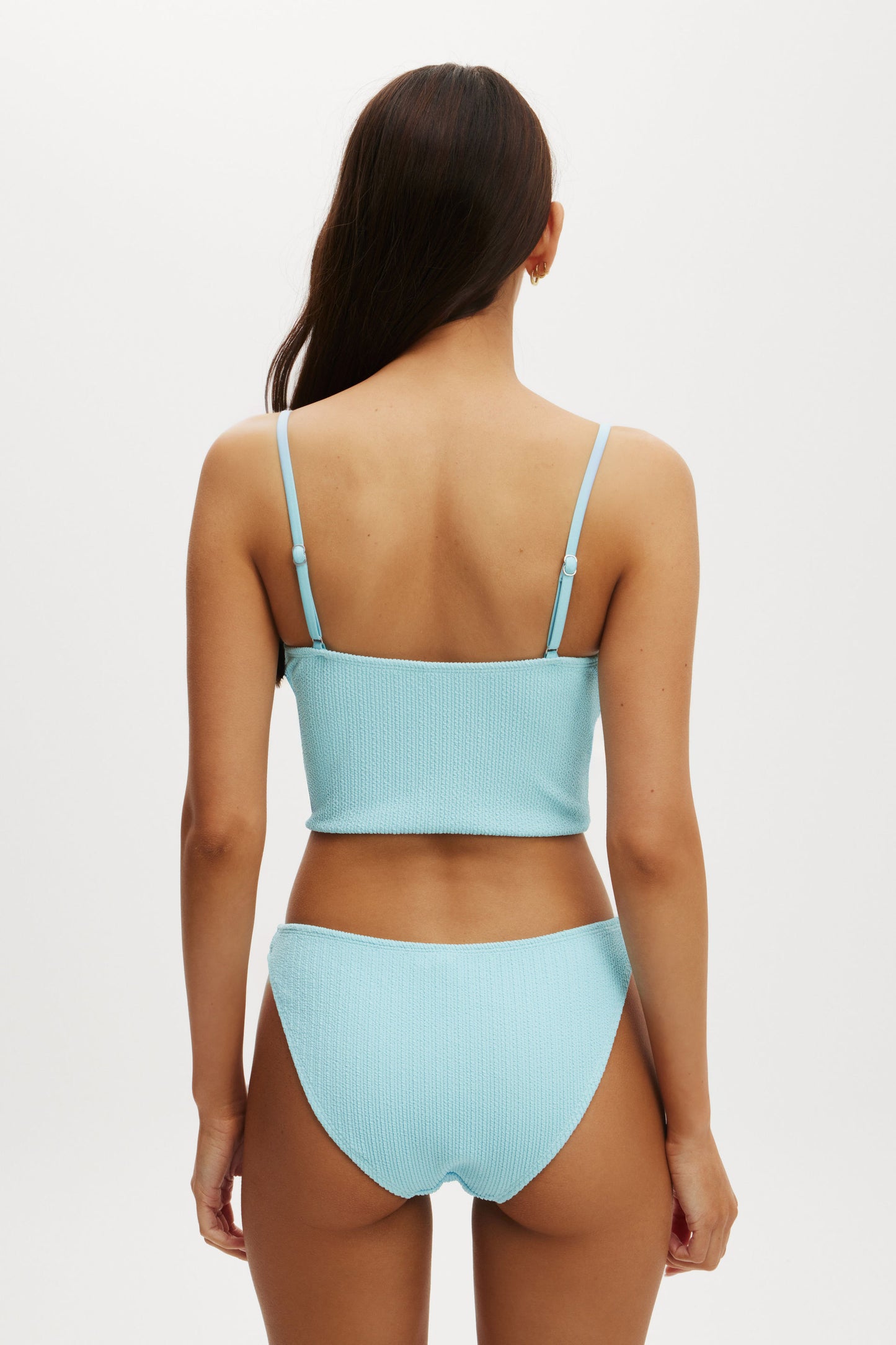 Cropped Tankini Swim Top