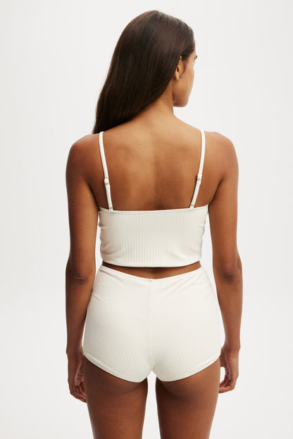 Cropped Tankini Swim Top