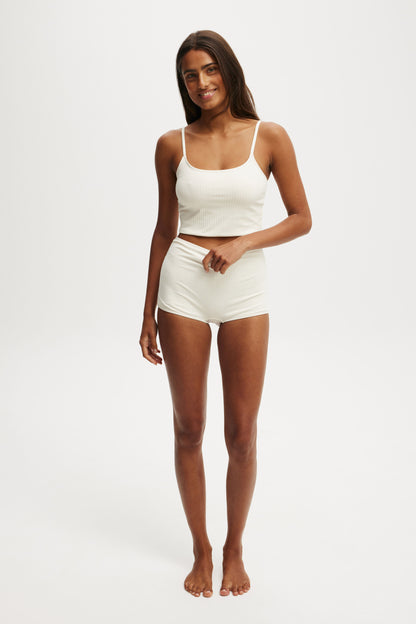 Cropped Tankini Swim Top