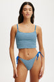 Cropped Tankini Swim Top