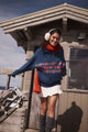 Active Knitted Graphic Half Zip Longlseeve
