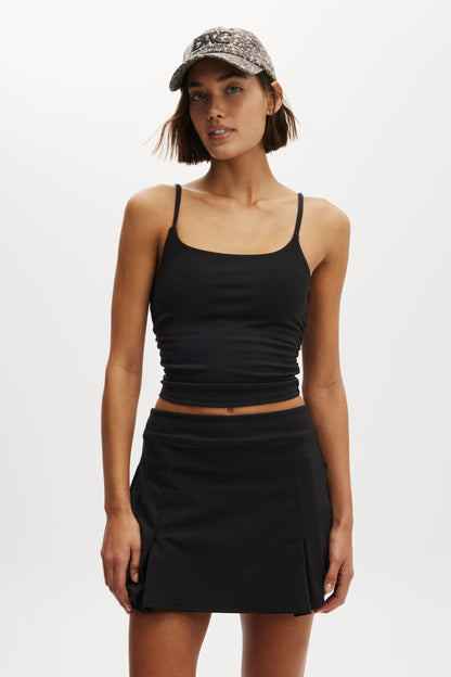 Ultra Soft Fitted Pleat Skirt