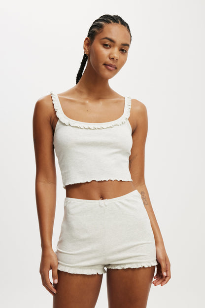 Rib Ruffle Cami