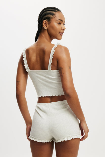Rib Ruffle Cami