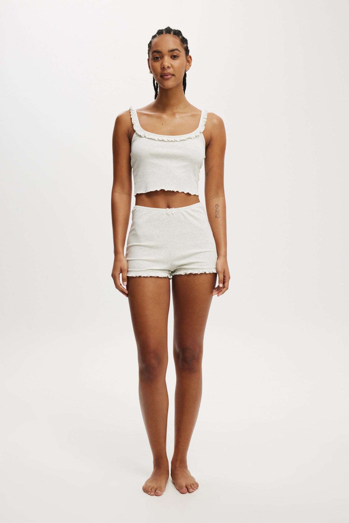 Rib Ruffle Cami