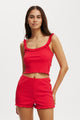 Rib Ruffle Cami