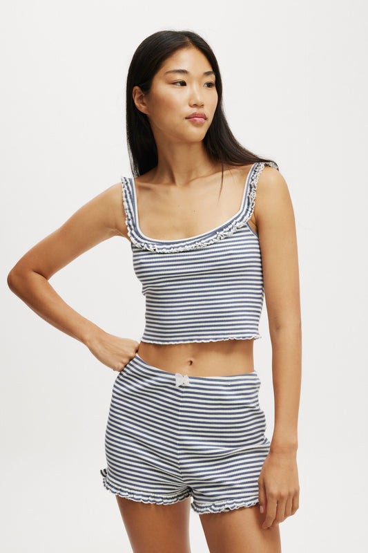 Rib Ruffle Cami
