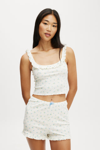 Rib Ruffle Cami
