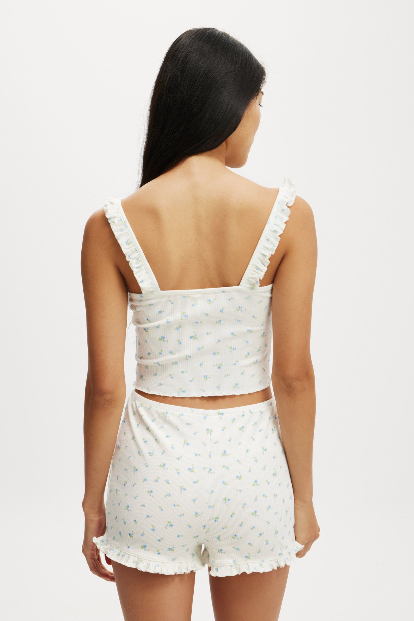 Rib Ruffle Cami