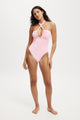 Bow Front Strapless One Piece Cheeky