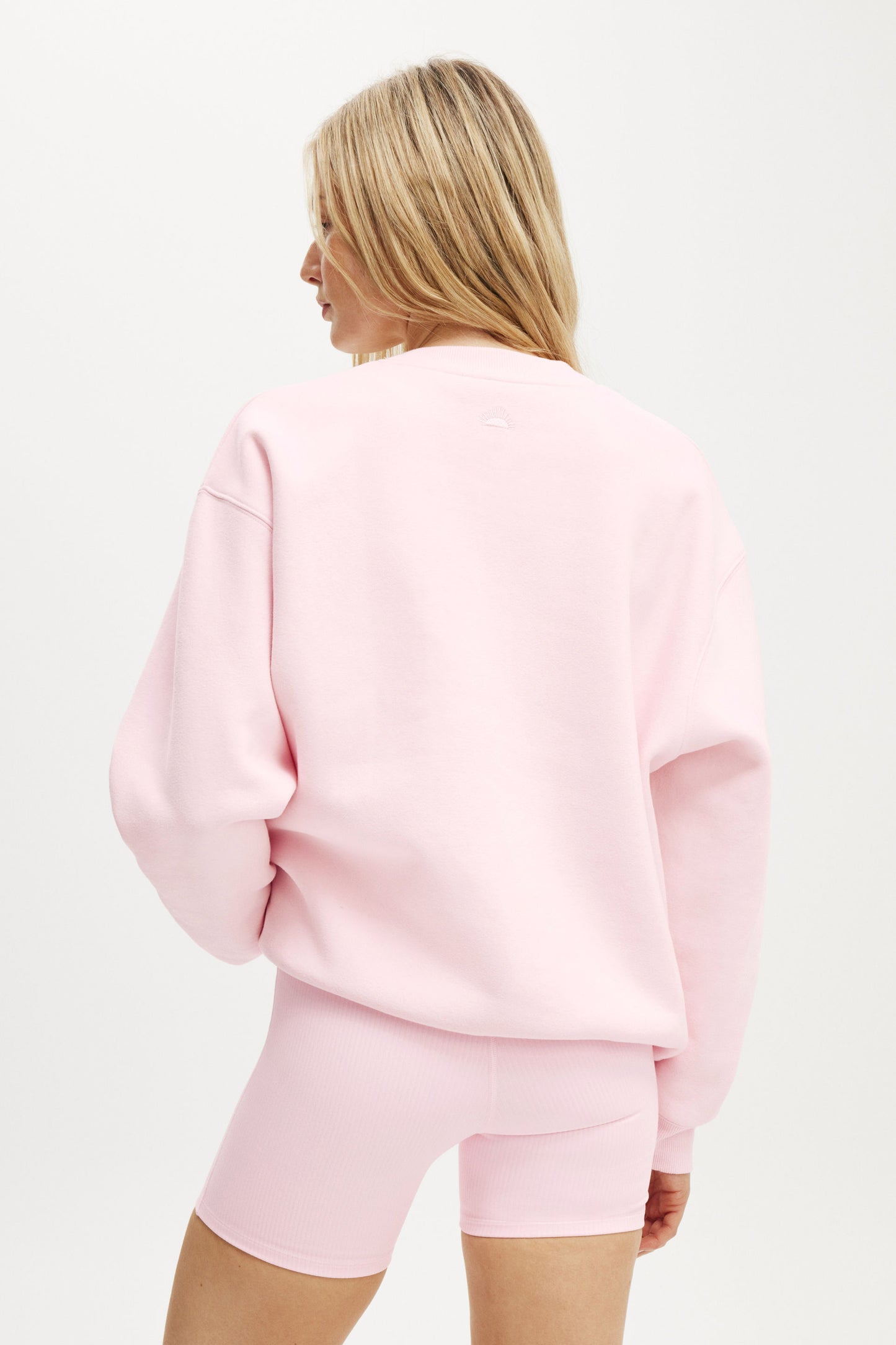 Plush Graphic Crew Sweatshirt