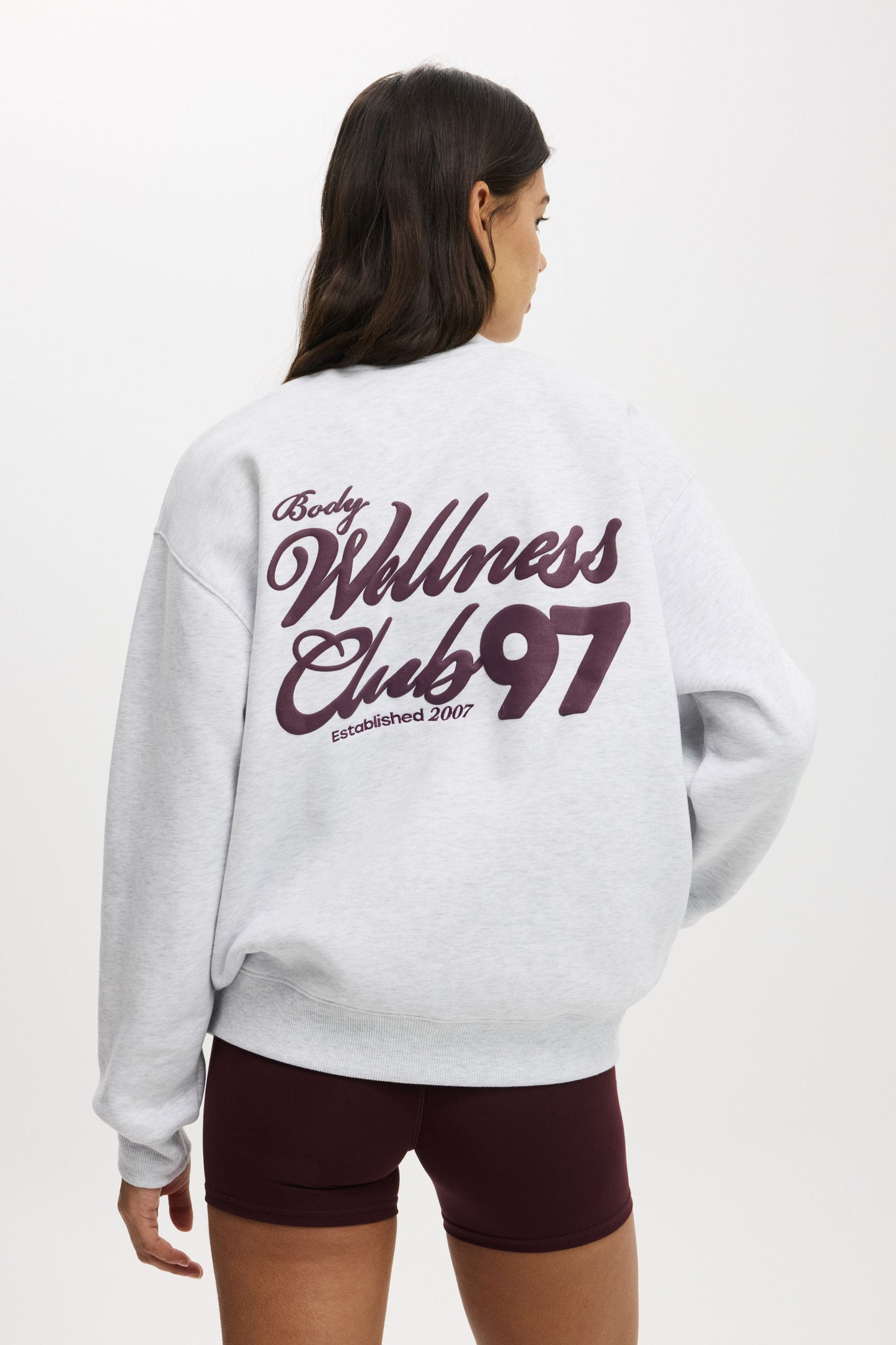 Plush Graphic Crew Sweatshirt