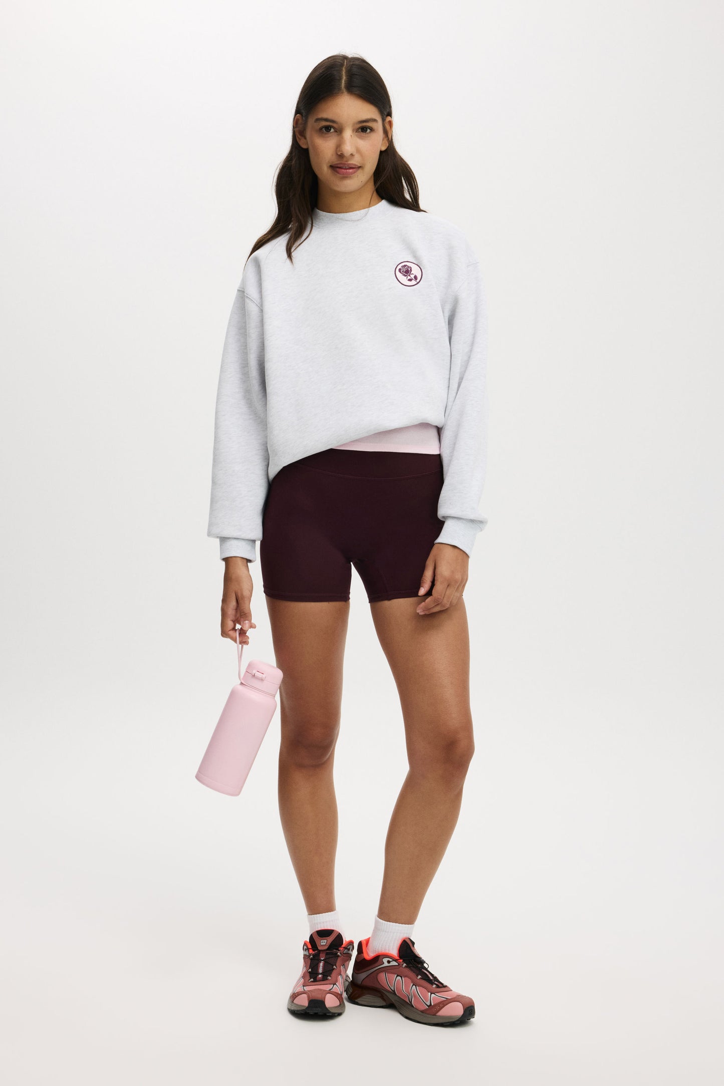 Plush Graphic Crew Sweatshirt