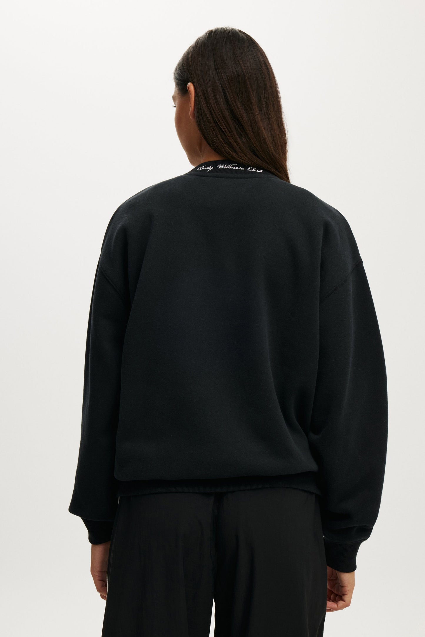 Plush Graphic Crew Sweatshirt