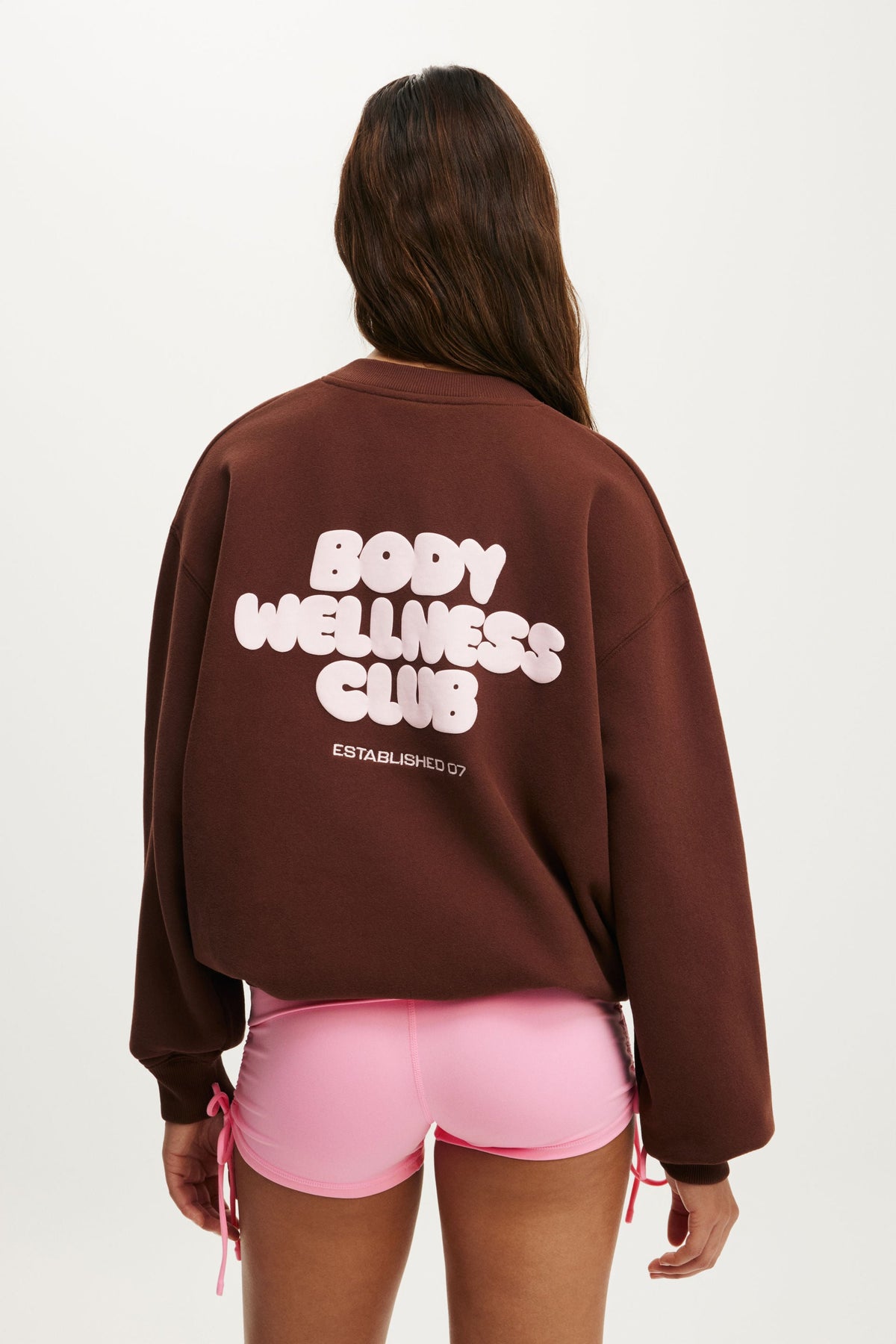 Plush Graphic Crew Sweatshirt