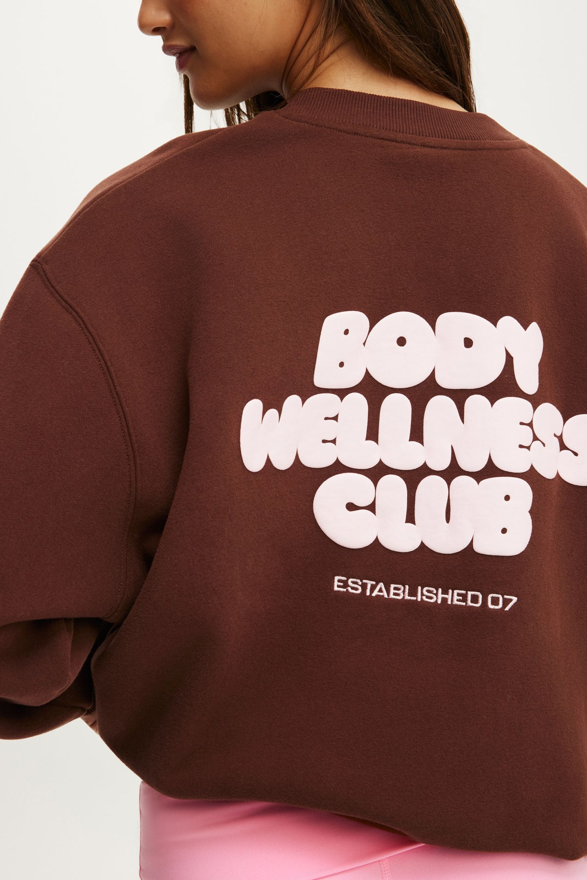 Plush Graphic Crew Sweatshirt