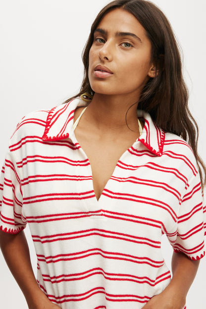 Terry Beach Short Sleeve Shirt
