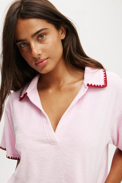 Terry Beach Short Sleeve Shirt
