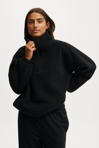 Balance Half Zip Sherpa Pullover Jacket
