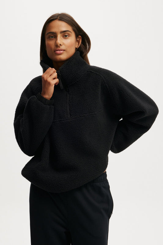 Balance Half Zip Sherpa Pullover Jacket